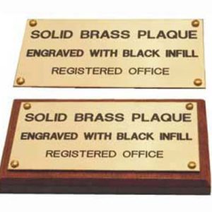 Company Name Plate